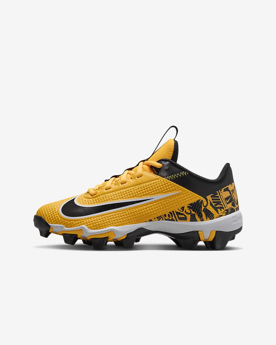 Black and yellow youth football cleats on sale